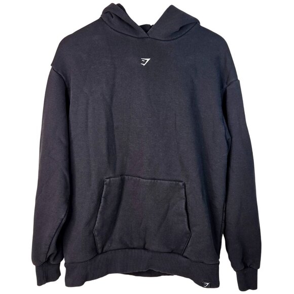 Gymshark Graphic Hoodie Black W Tiger Graphic Strength Department Casual Sz S - Picture 1 of 8